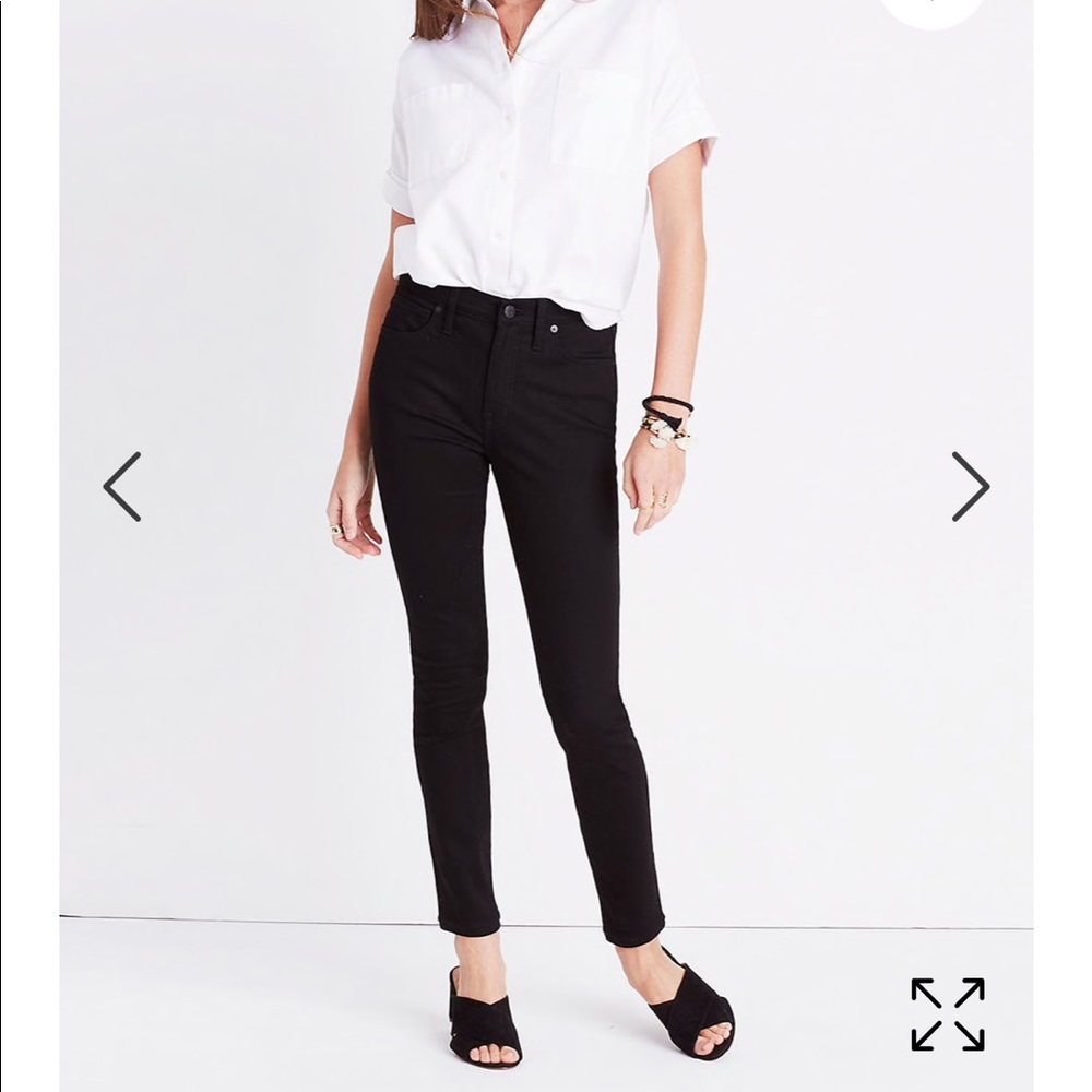 Madewell 9” High Riser ISKO True Black Wash EUC